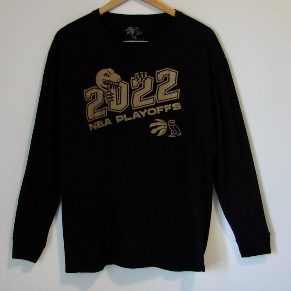 OVO Black Tee Shirt October's Very Own Toronto Raptors 2022 NBA Playoff Drake XL - Picture 1 of 9
